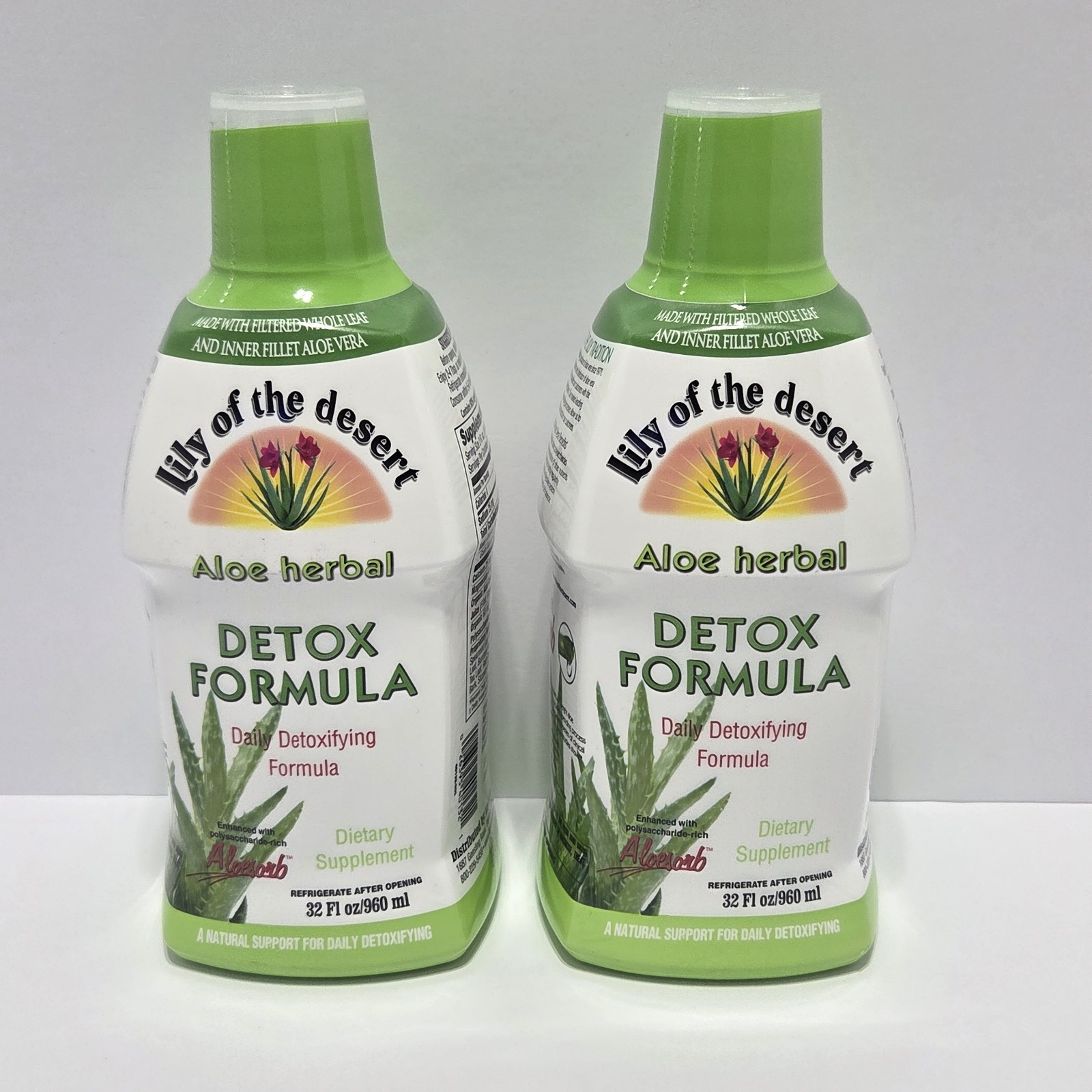 Lily of the Desert Aloe Herbal Detox Formula 32 fl. oz Each (Pack of 2)
