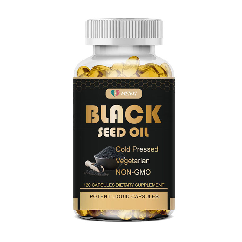 Black Seed Oil Capsules 1000mg 120 Softgels Support Immune System Glowing Skin
