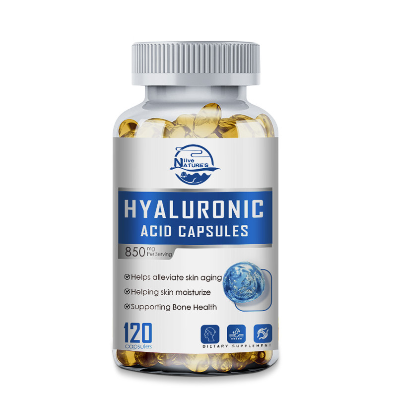 Hyaluronic Acid 850mg Skin Brightening 60/120 Caps-Supports Healthy Joints/Skin