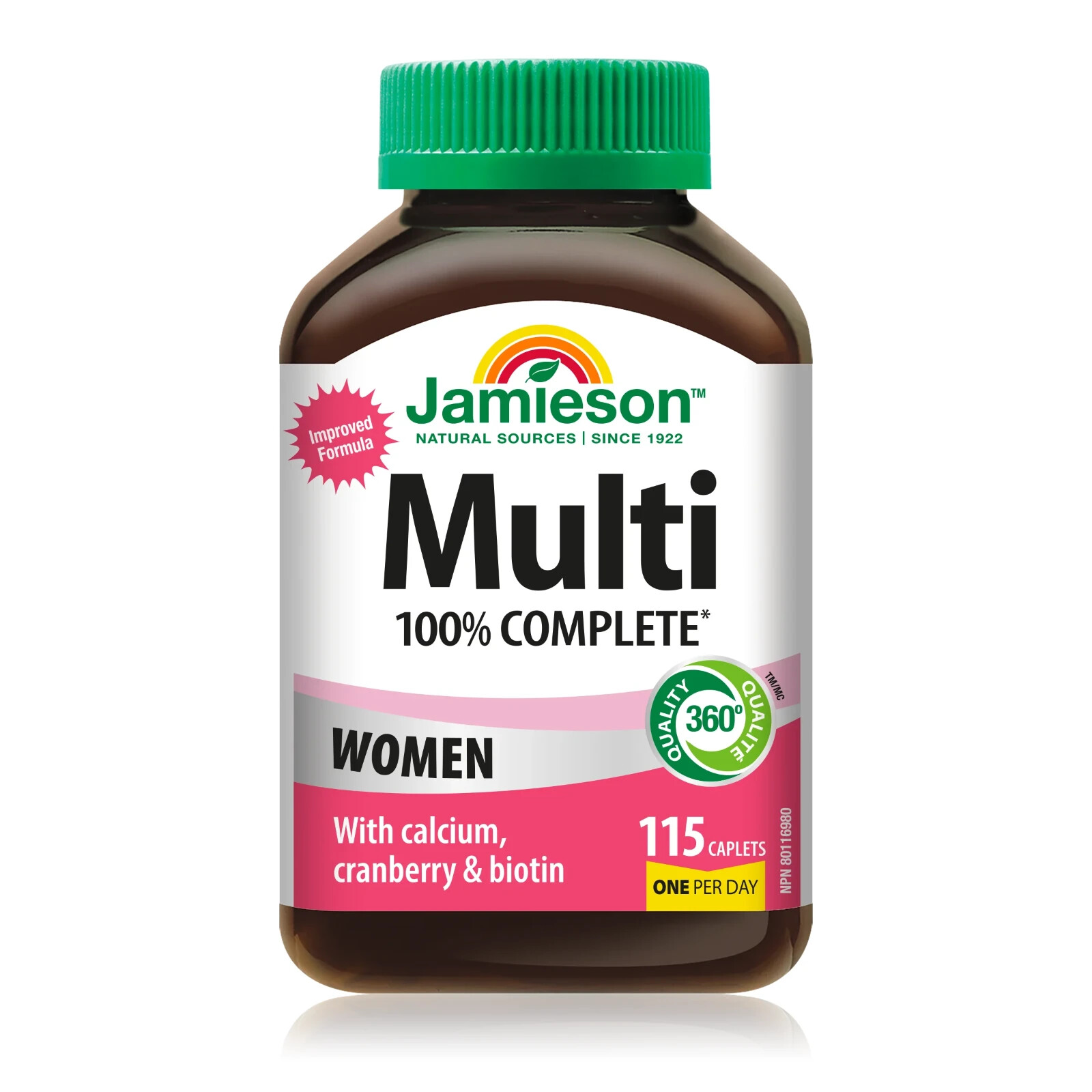 Jamieson 100% Complete Multivitamin for Women, 115 caplets