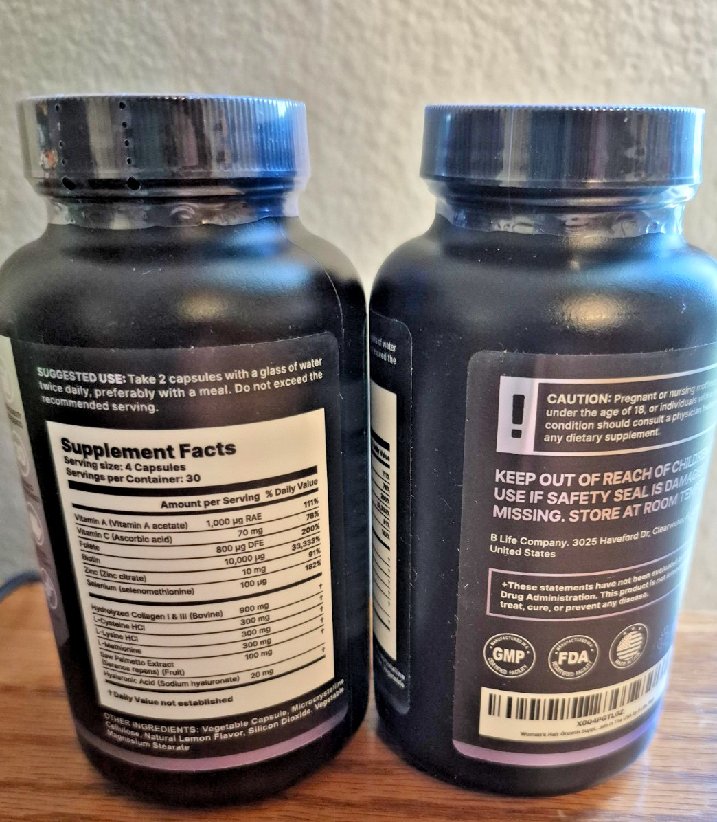 Hair Vitamins for Hair Loss for Women and healthy skin, nails 240 capules