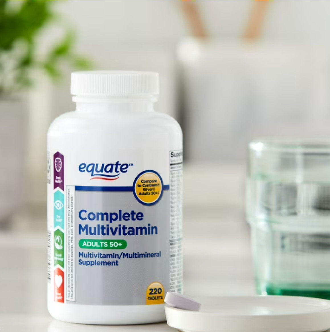 Equate Complete Multivitamin Tablets for Adults Aged 50+ 220 Count