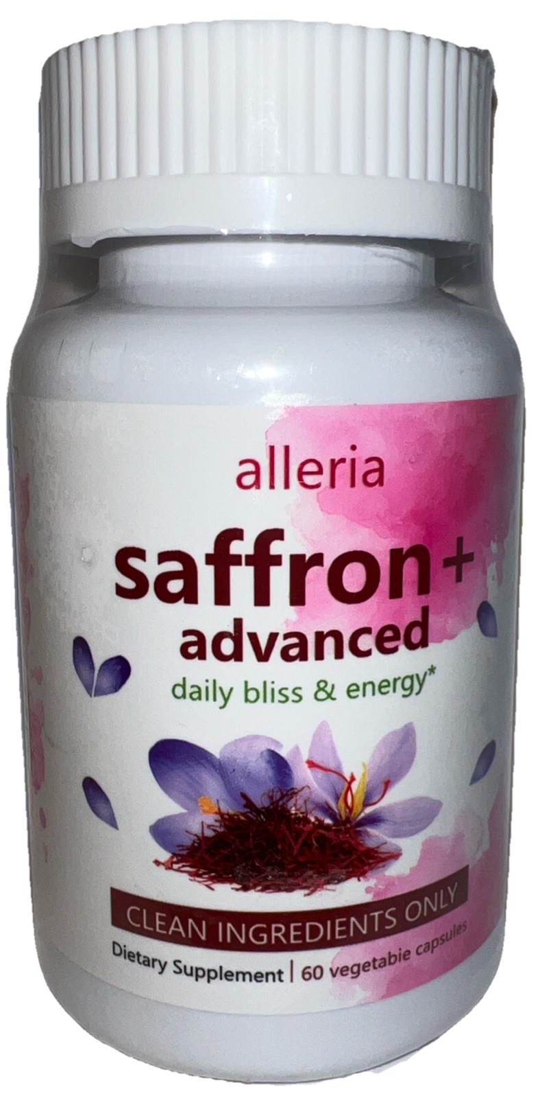 Saffron + Advanced Natural Dietary Supplement 60 Capsules (New/Sealed)See Photos