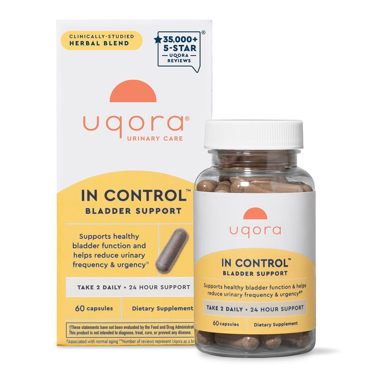 Uqora in Control Bladder Support – Daily Bladder Care & Support for Urinary