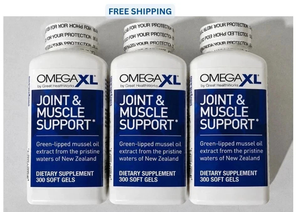 PACK OF 3 OMEGA XL 300 CAPSULES LIPPED MUSCLE JOINT& MUSCLE RELIEF SUPPLIMENT