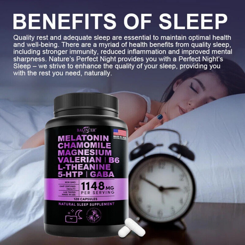 Melatonin Natural Sleep Aid Fast Dissolve Capsules – Boosts the immune system