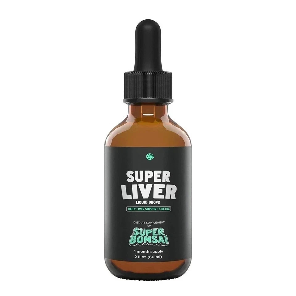 Super Bonsai Liver Support with Milk Thistle Cleanse Detox & Repair Aid Dropper