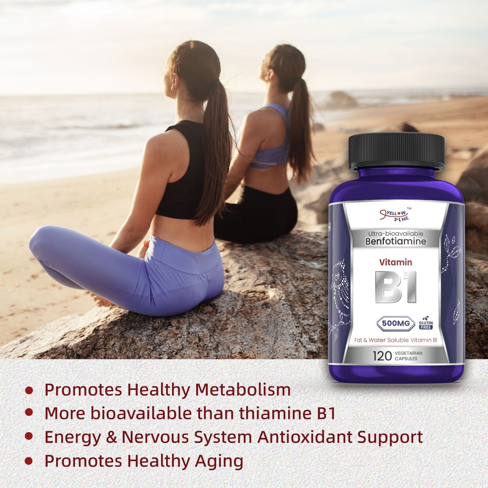 500mg Benfotiamine Vitamin B1 Buy 2 Get 1 Free