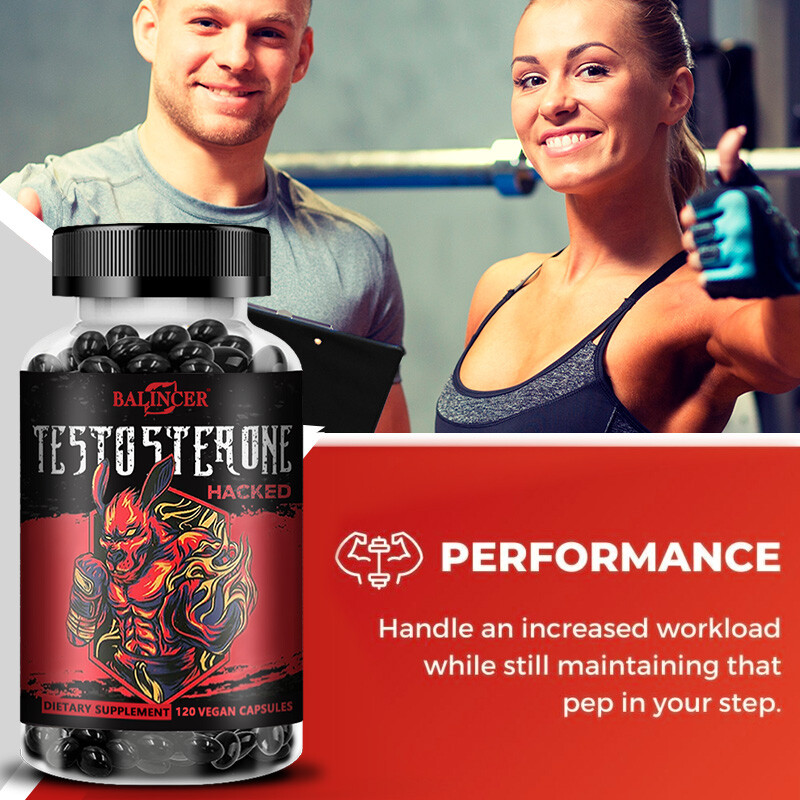 Natural Testosterone Booster – Increase Energy, Improve Muscle Growth 120Capsule