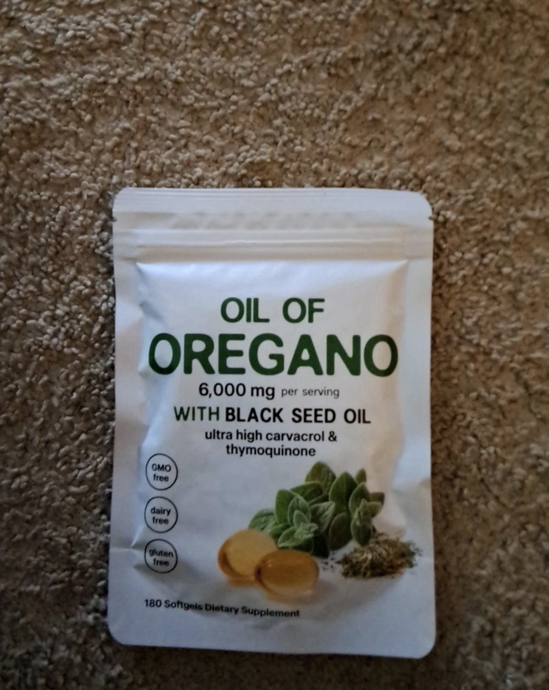 Oil of Oregano with Black Seed 6000mg – 300 Softgels – Immune & Digestive Suppor