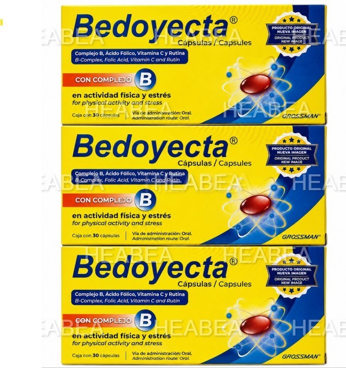 NUTRITIONAL SUPPLEMENT: Bedoyecta 3 boxes of 30 capsules each