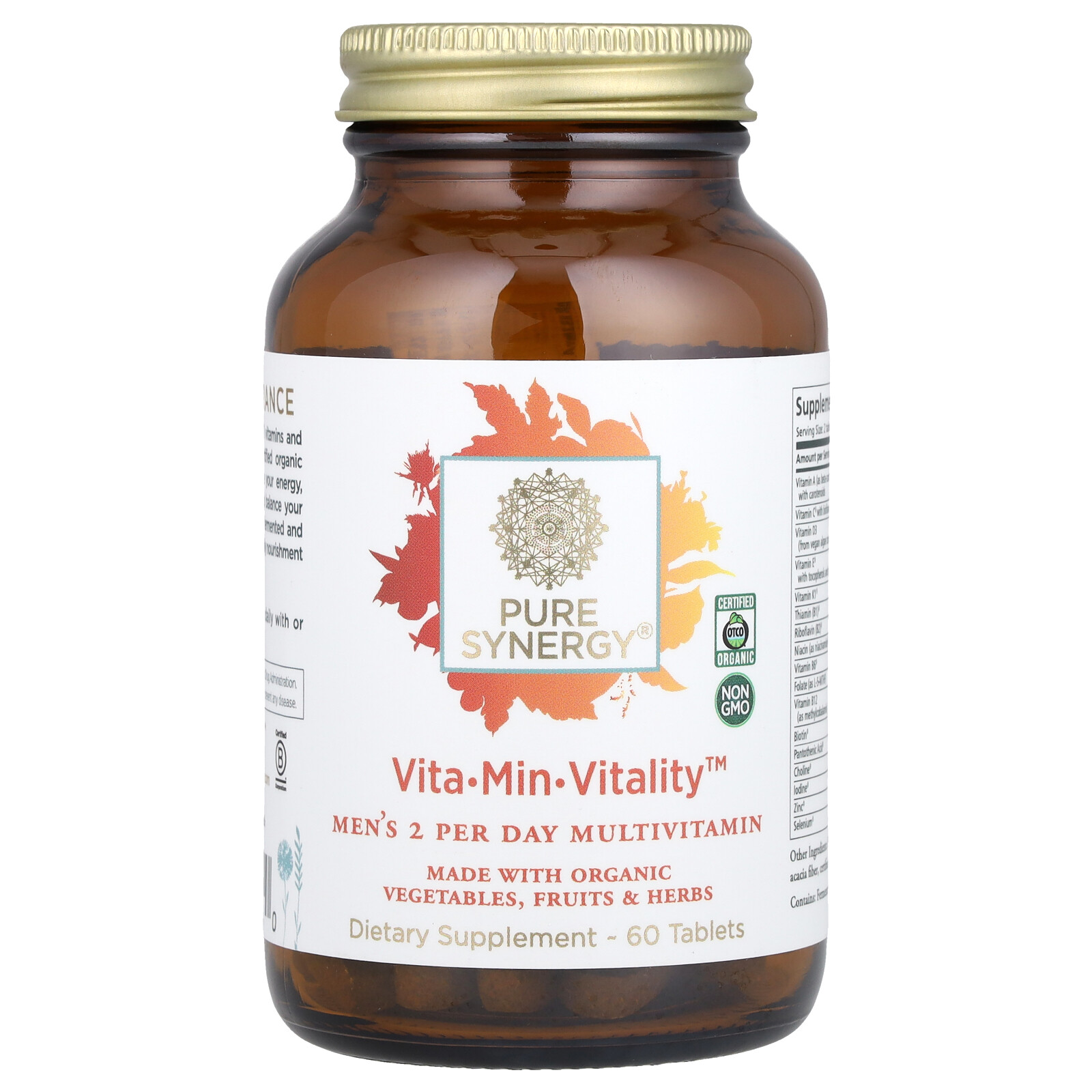 Vita-Min-Vitality™, Men’s 2 Per Day Multivitamin, 60 Tablets