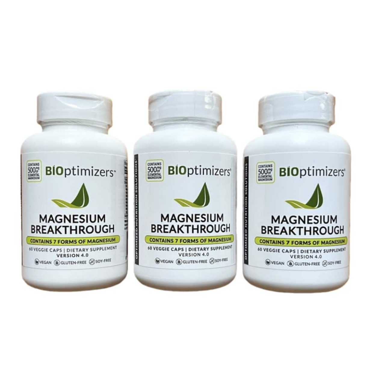 Breakthrough Bioptimizers 3 Magnesium all 7 essential forms, 60 capsules – pack