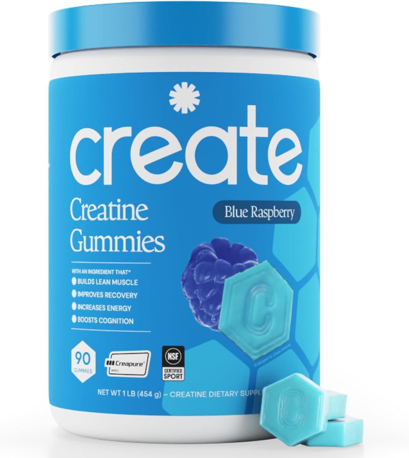 Create Creatine Monohydrate Gummies for Men & Women, Boost Focus, Strength, an 1