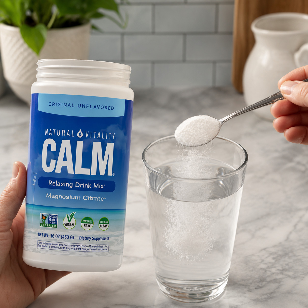 Natural Vitality CALM Magnesium Unflavored 16 oz NEW