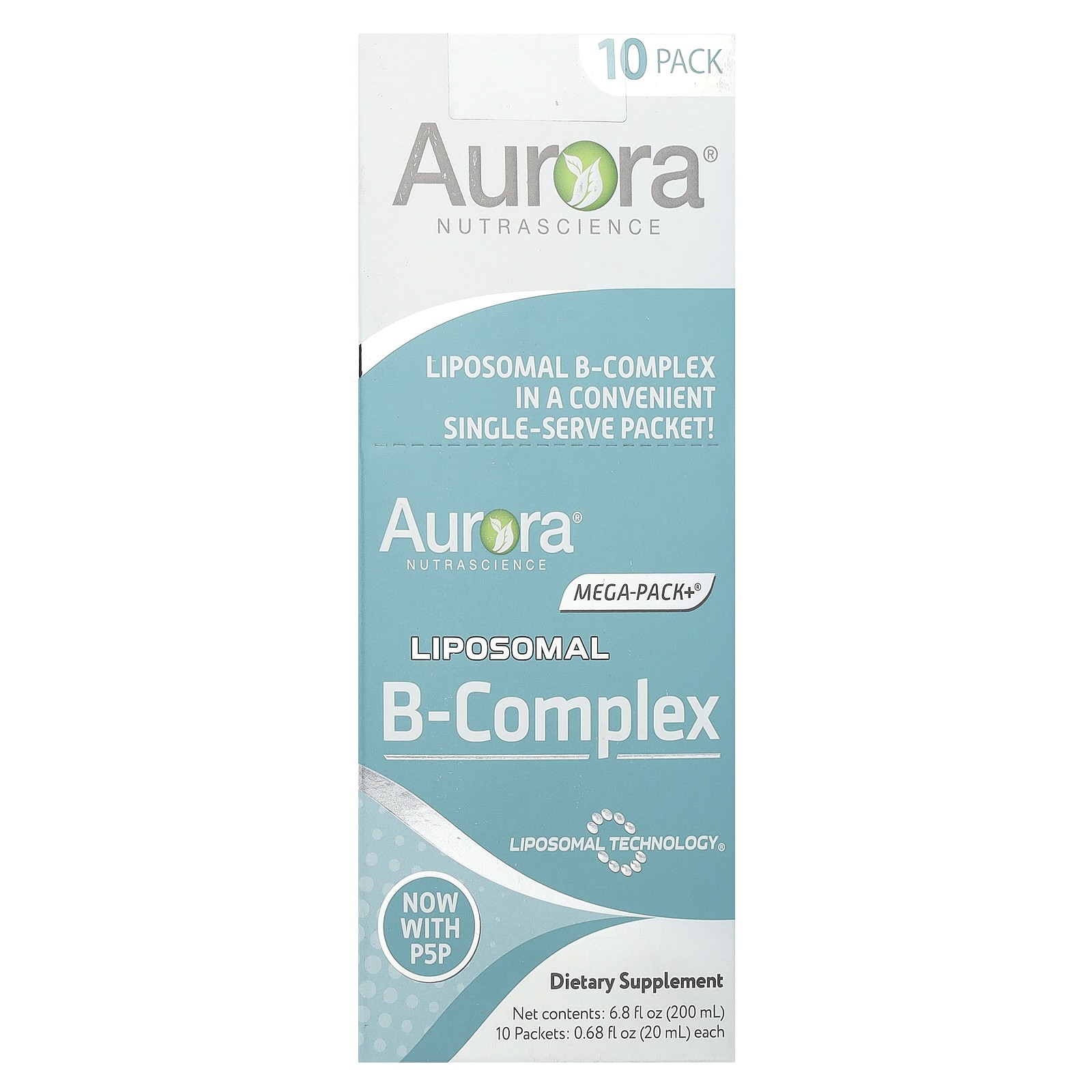 Liposomal B-Complex, 10 Packets, 0.68 fl oz (20 ml) Each