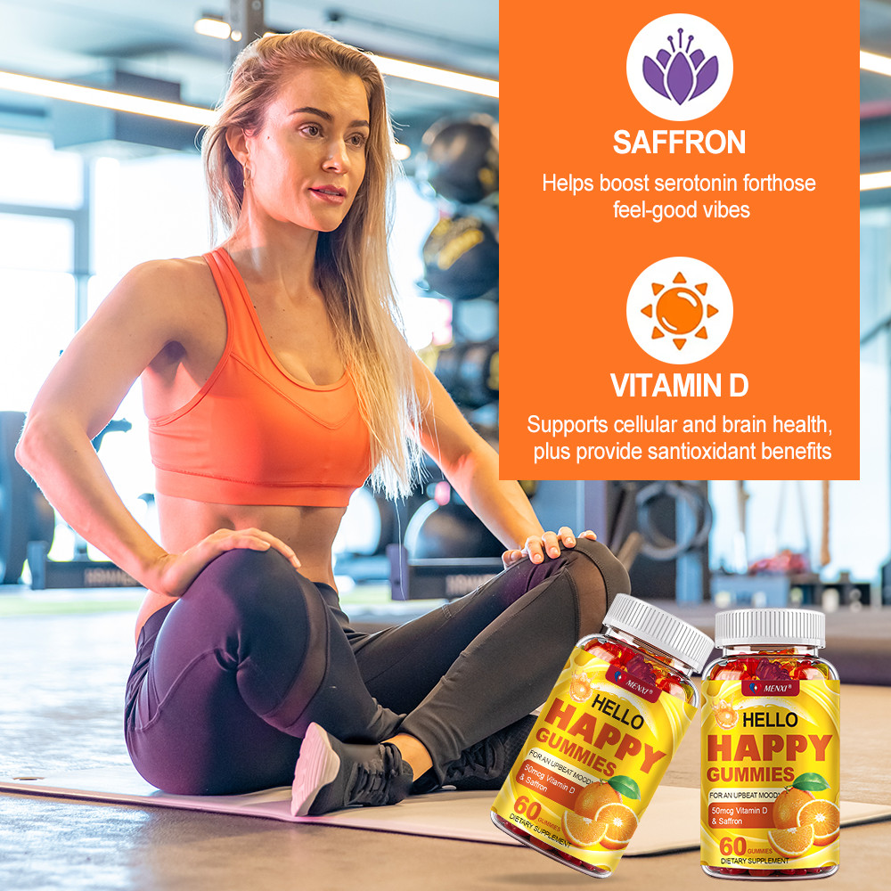 Saffron Gummies – Optimistic Mood, Reduce Fatigue – with Vitamin Mood Lifting