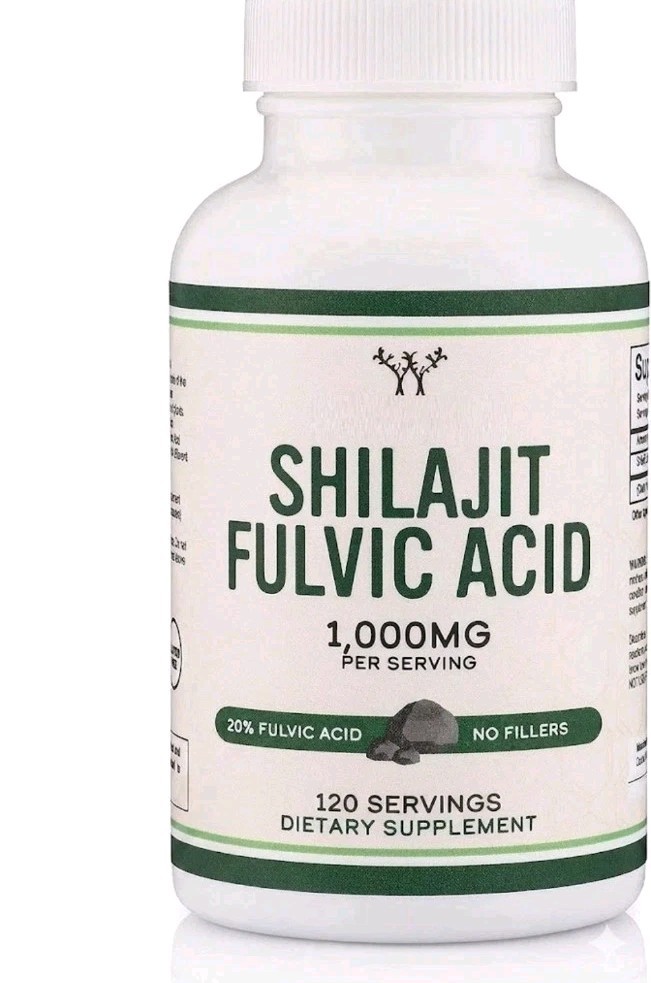 Double Wood Supplements Shilajit Fulvic Acid 1,000 MG 120 Count Expires 10/27