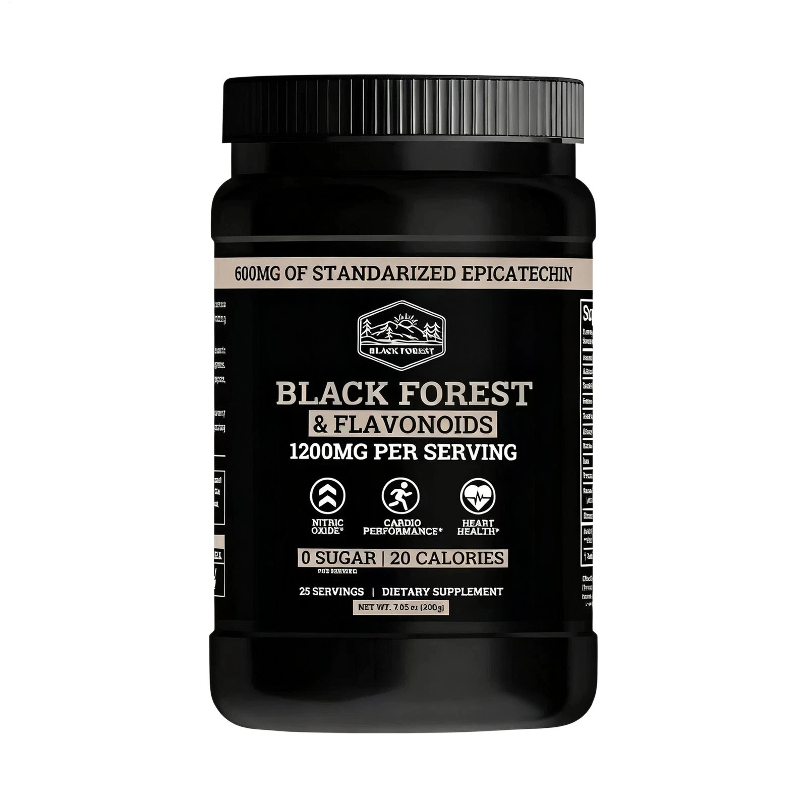 Black Forest High Flavanol Cocoa Powder combined with Flavonoids Supplements 120