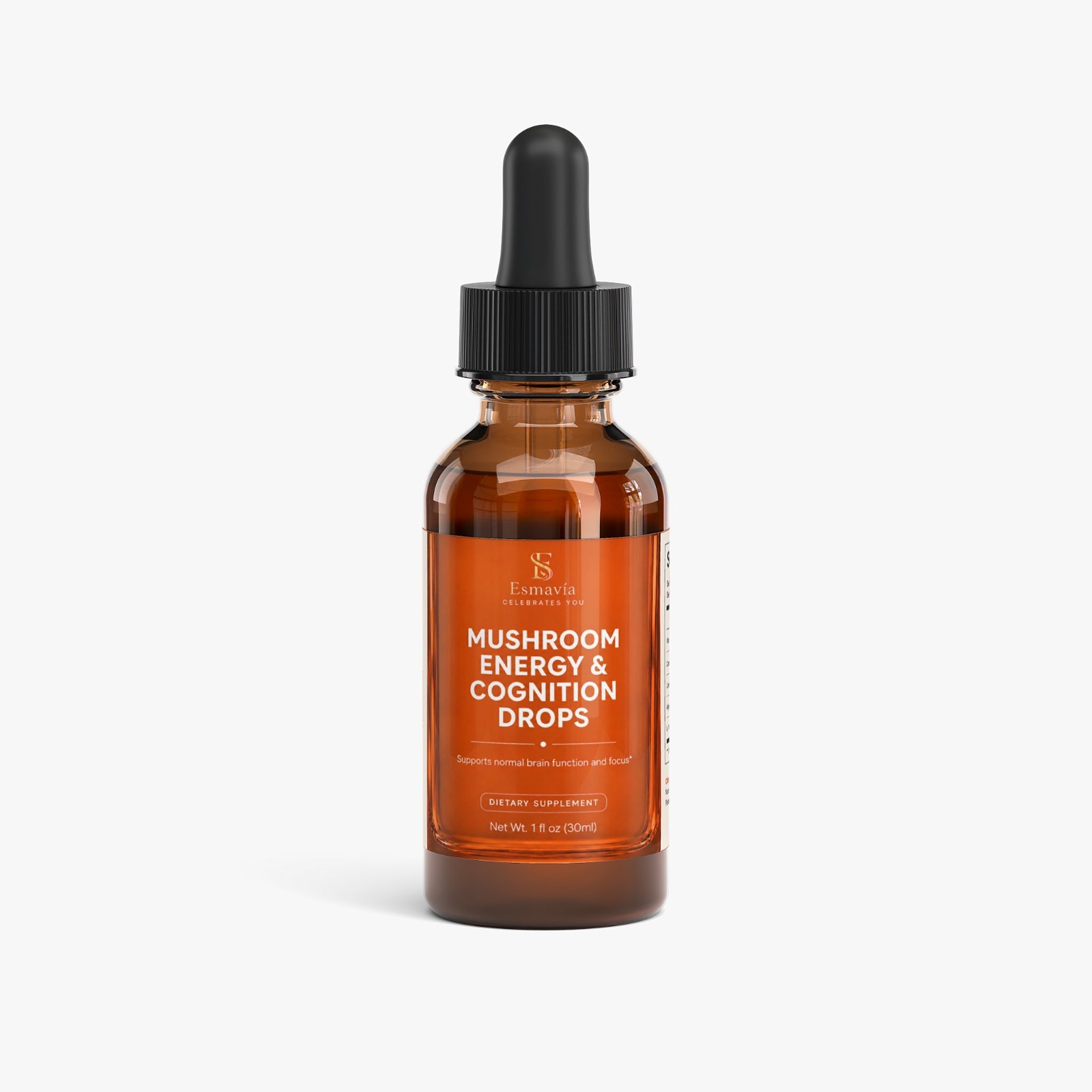 Mushroom Energy & Cognition Drops Lion’s Mane Cordyceps Liquid 30ml USA