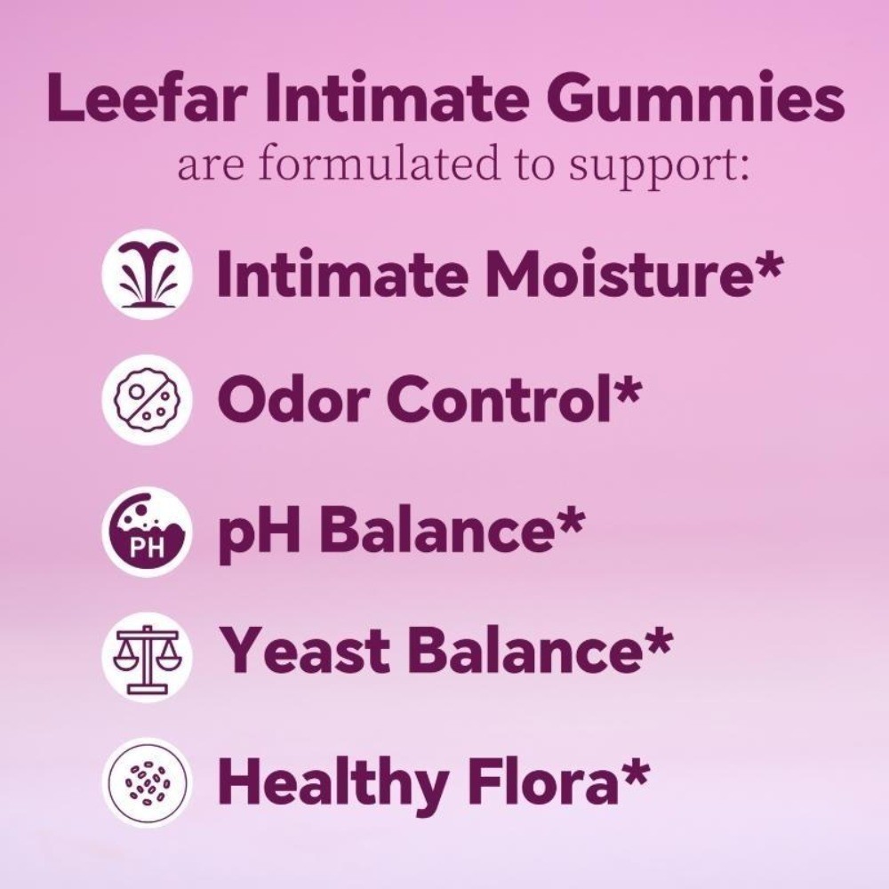 1/2/3 Bottles Women’s Probiotic Leefar Slippery Elm Pineapple 60 gummies NEW