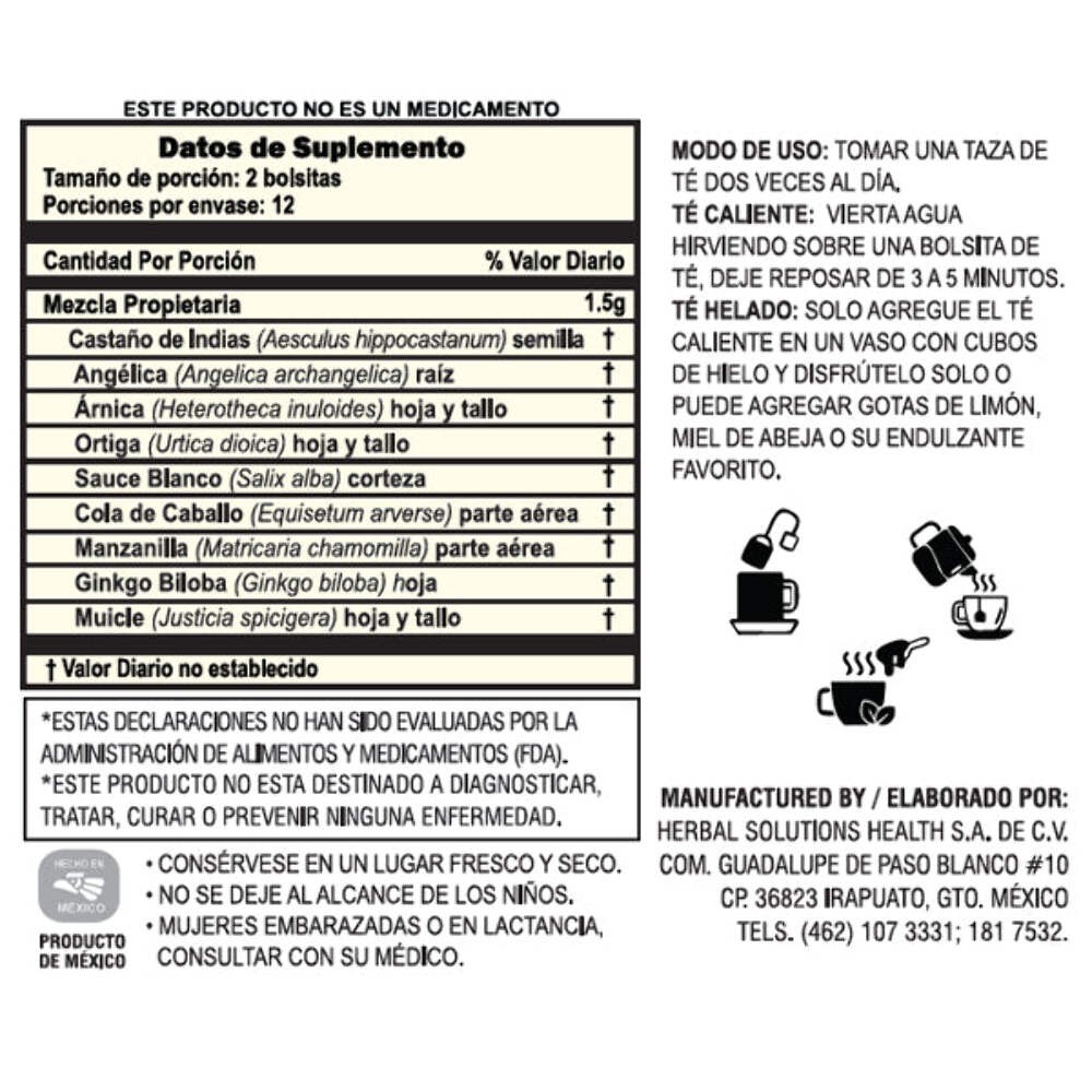 Herbal Solutions Cir-Q Activ – Wellness Tea for Circulation Support
