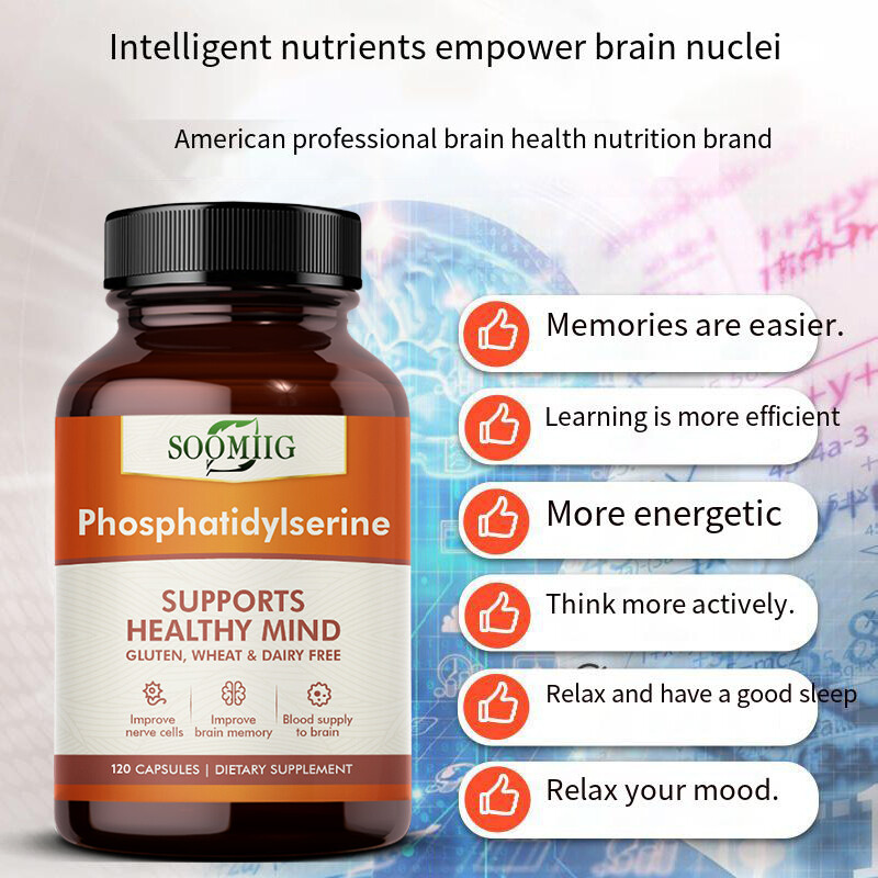 Phosphatidylserine Improve Memory Enhance Cognitive Abilities 120 Pills