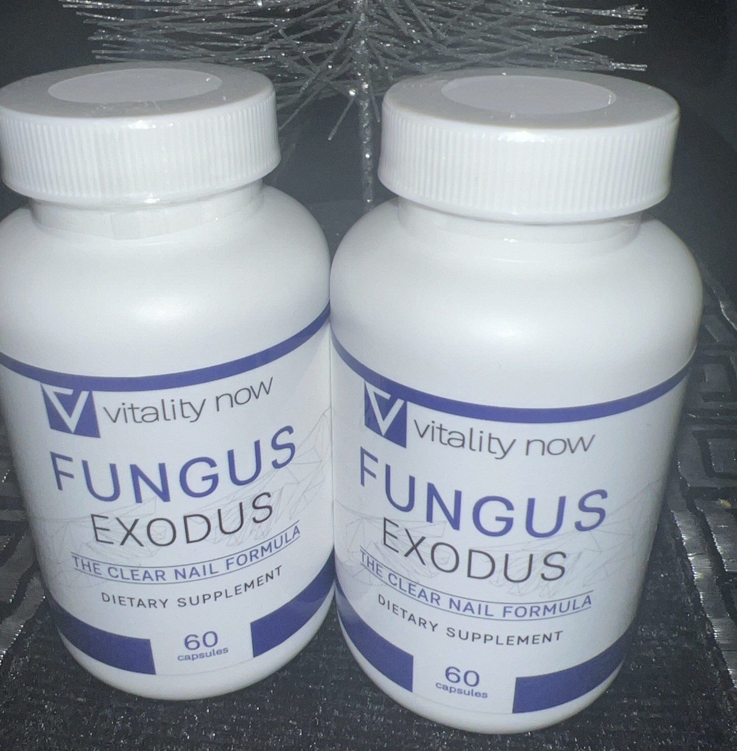 Vitality Now Fungus Exodus The Clear Nail Formula 120 Capsules 2pack Exp 03/2027