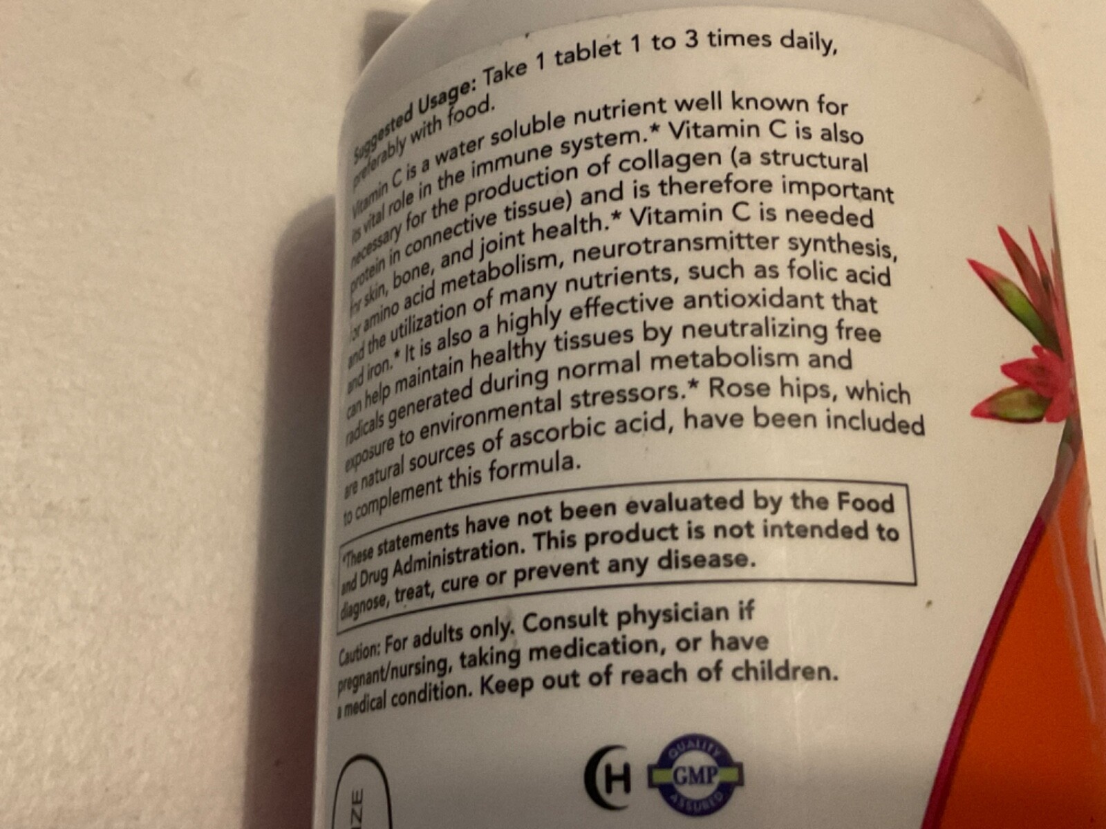 Vitamin C-500 – 250 Tablets Antioxidant Protection with Rose Hips Exp 11/24