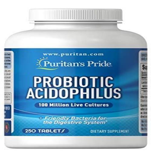 Puritan’s Pride Probiotic Supplement, Acidophilus, 250 Count (Pack of 1)