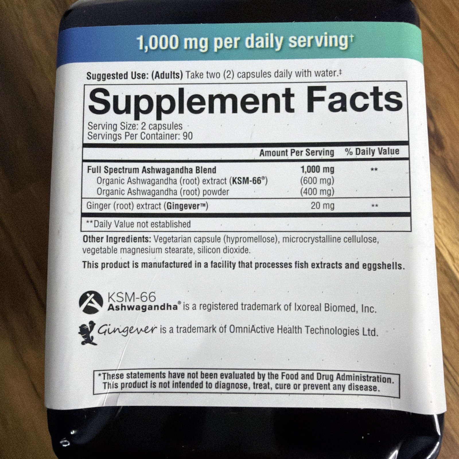 Youtheory Ashwagandha 1000mg Helps Reduce Stress, 180 Capsules 10/26