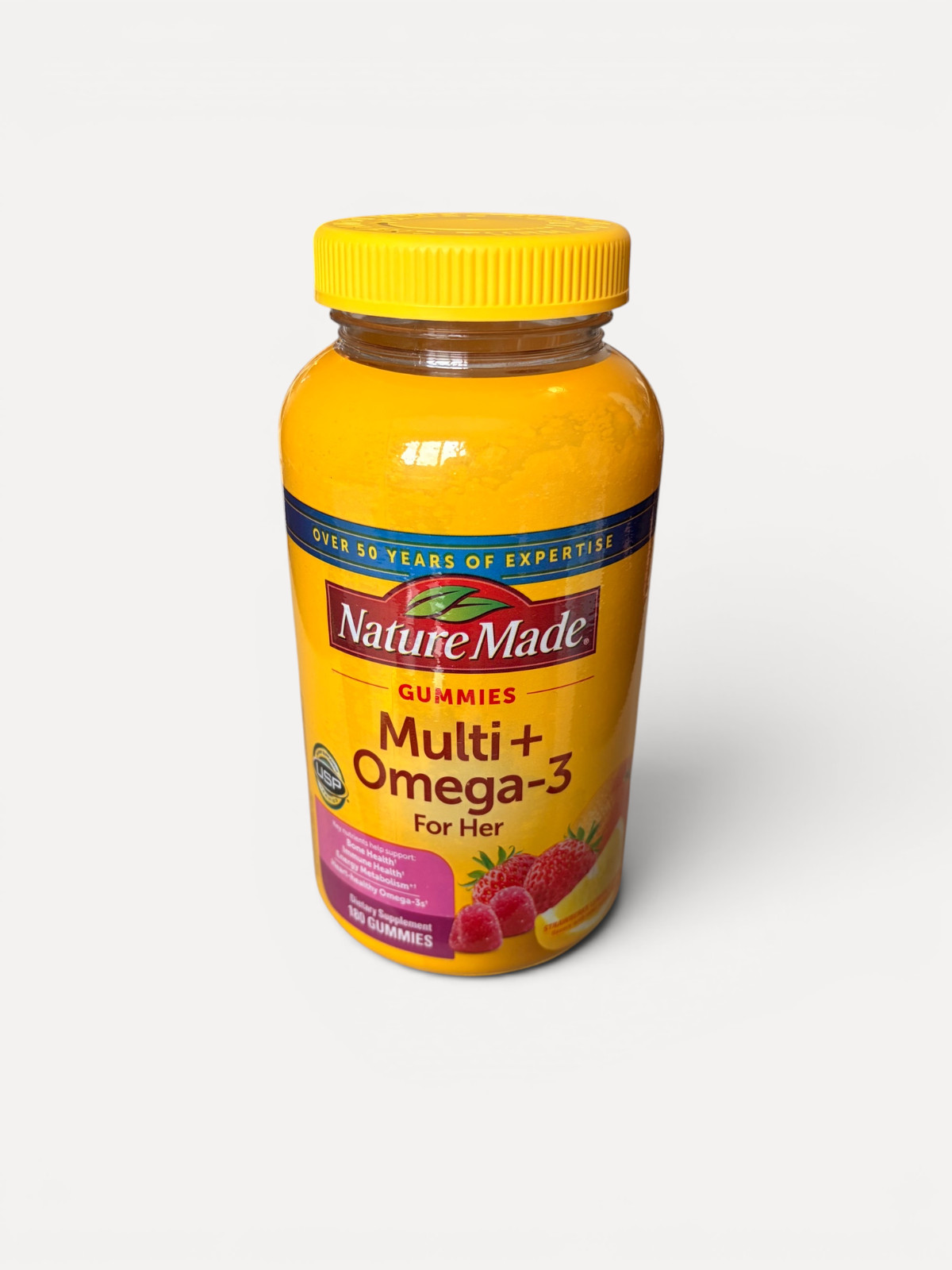 Nature Made Multi + Omega-3 Gummies For Her 180 Count Exp 03/2027 Sealed