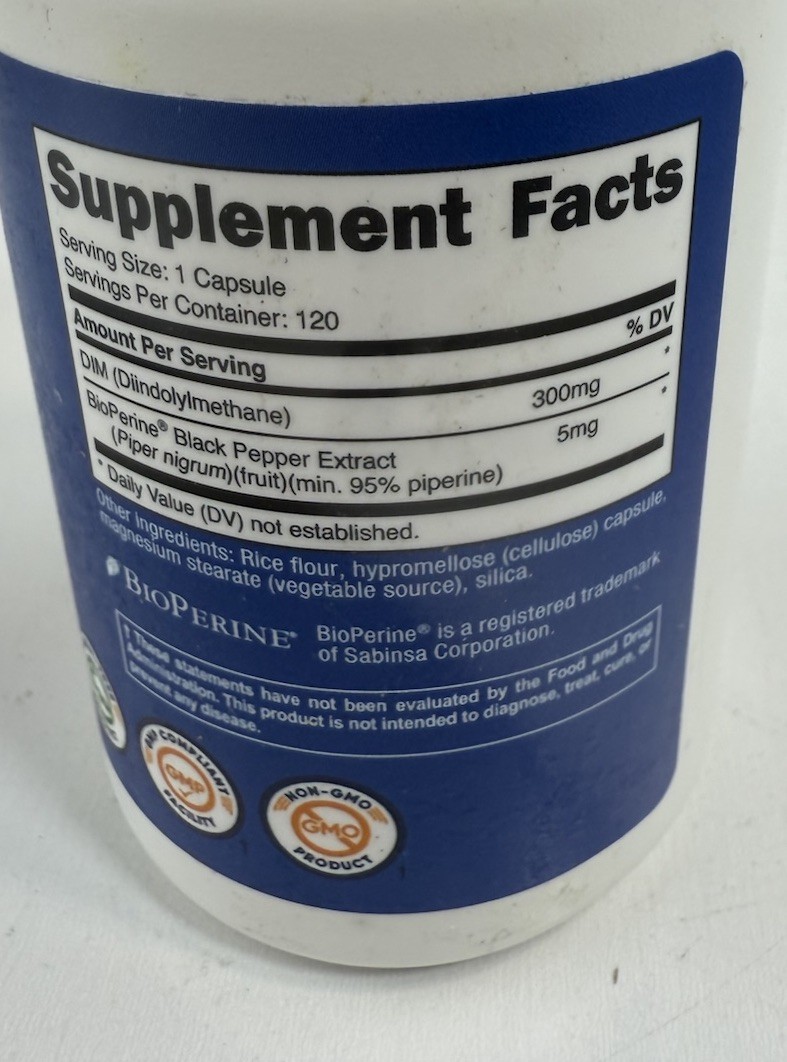Nutricost DIM (Diindolylmethane) 300mg, 120 Capsules with BioPerine