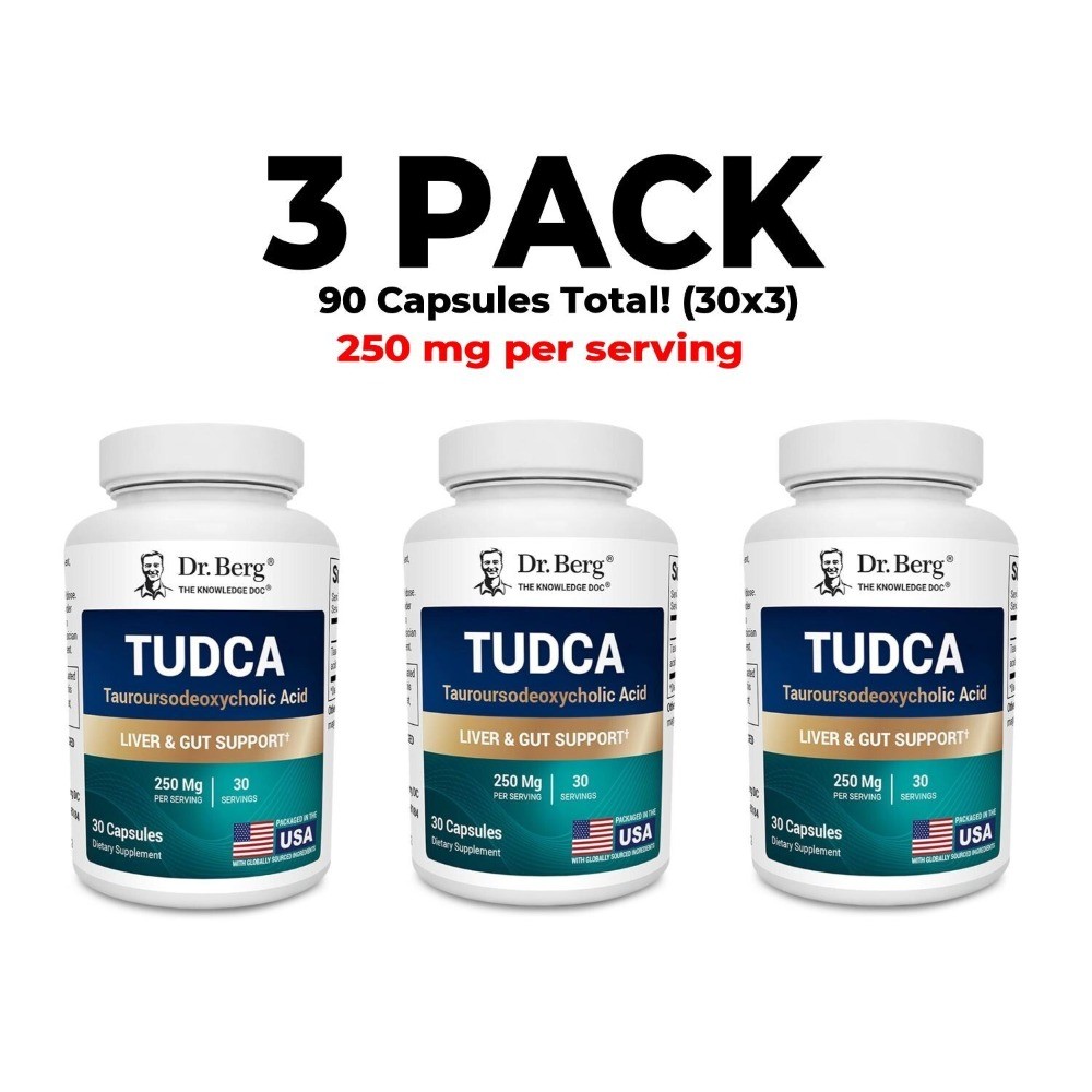 TUDCA 3 PACK – 250 mg of Tauroursodeoxycholic Acid supplement Digestive Support