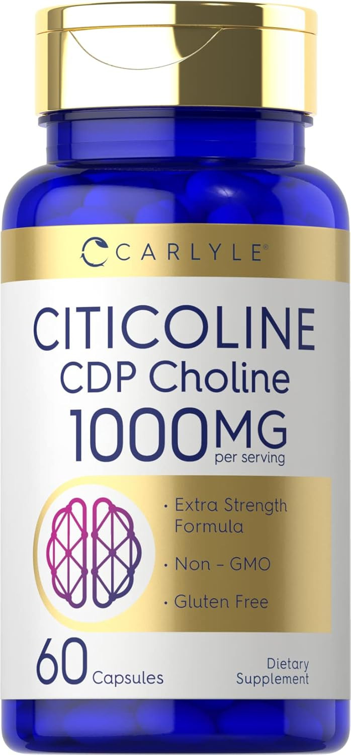 Carlyle Citicoline CDP Choline 1000mg | 60 Capsules | Extra Strength Formula…