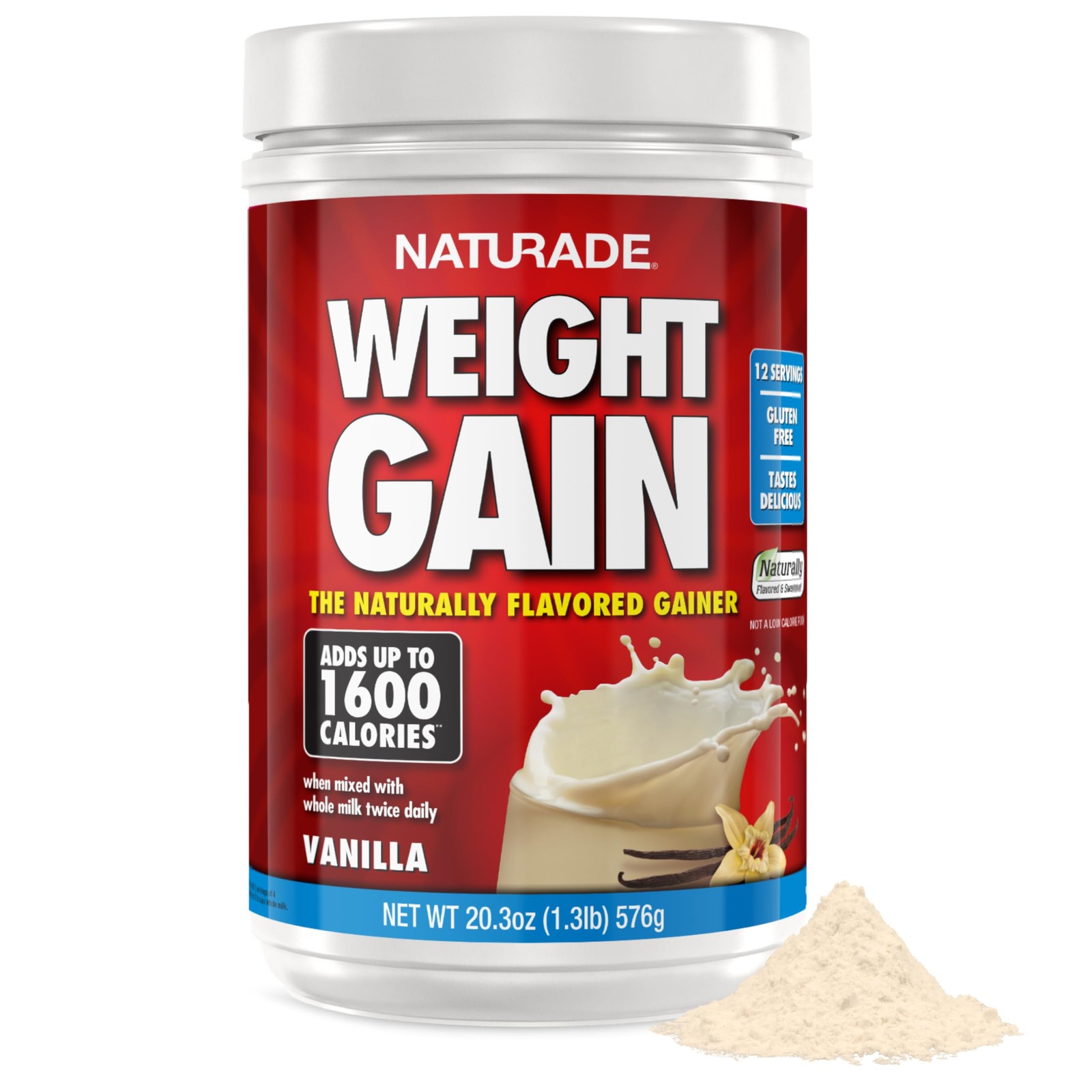 Weight Gain Nutrition Drink Mix Balanced Calories Protein Vitamins Minerals