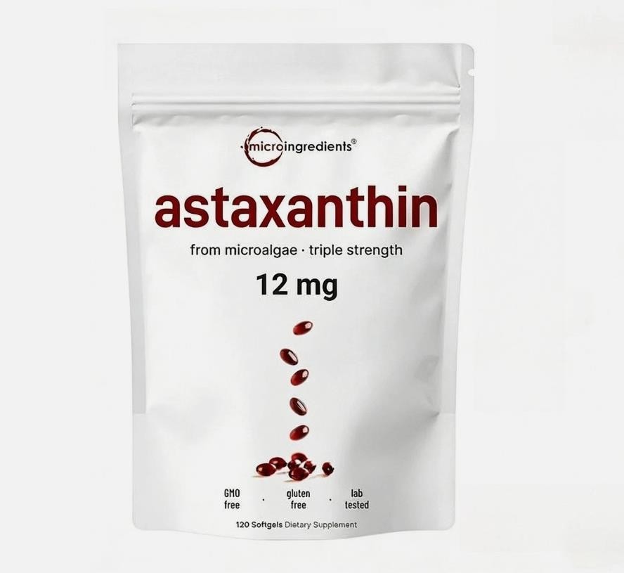latest Astaxanthin 12mg from Natural Microalgae For Skin Glow & Antioxidant S…