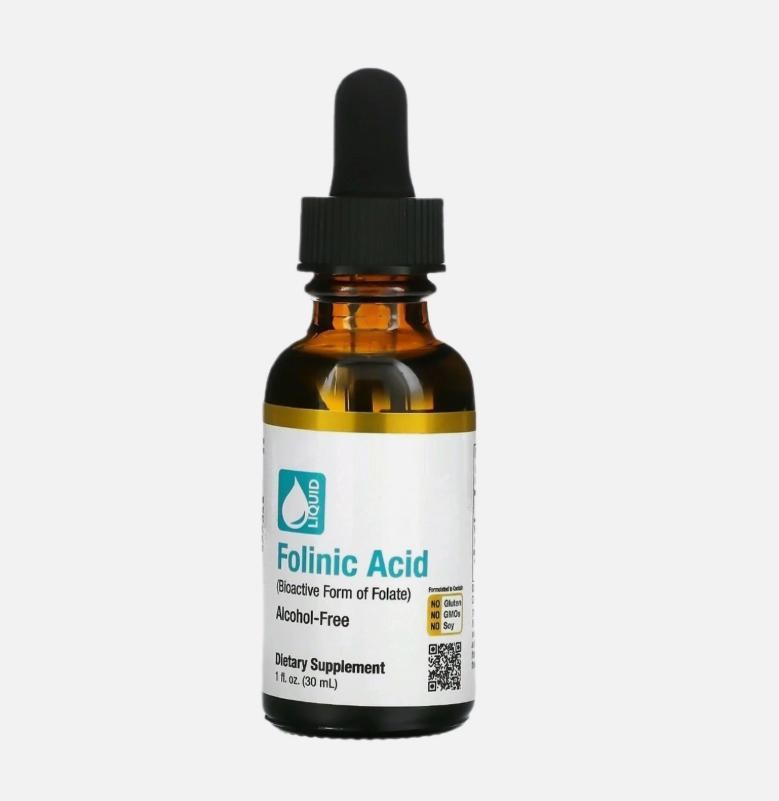 3Pack California Gold Nutrition Folinic Acid Alcohol 1 FL Oz (30 Ml)