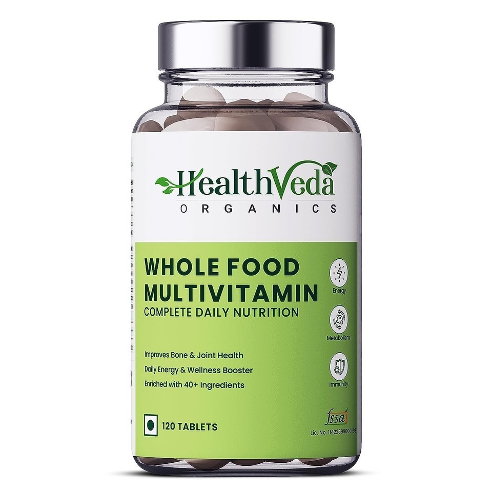Health Veda Organics Whole Food Multivitamin For both Men & Women – 120 Tabs