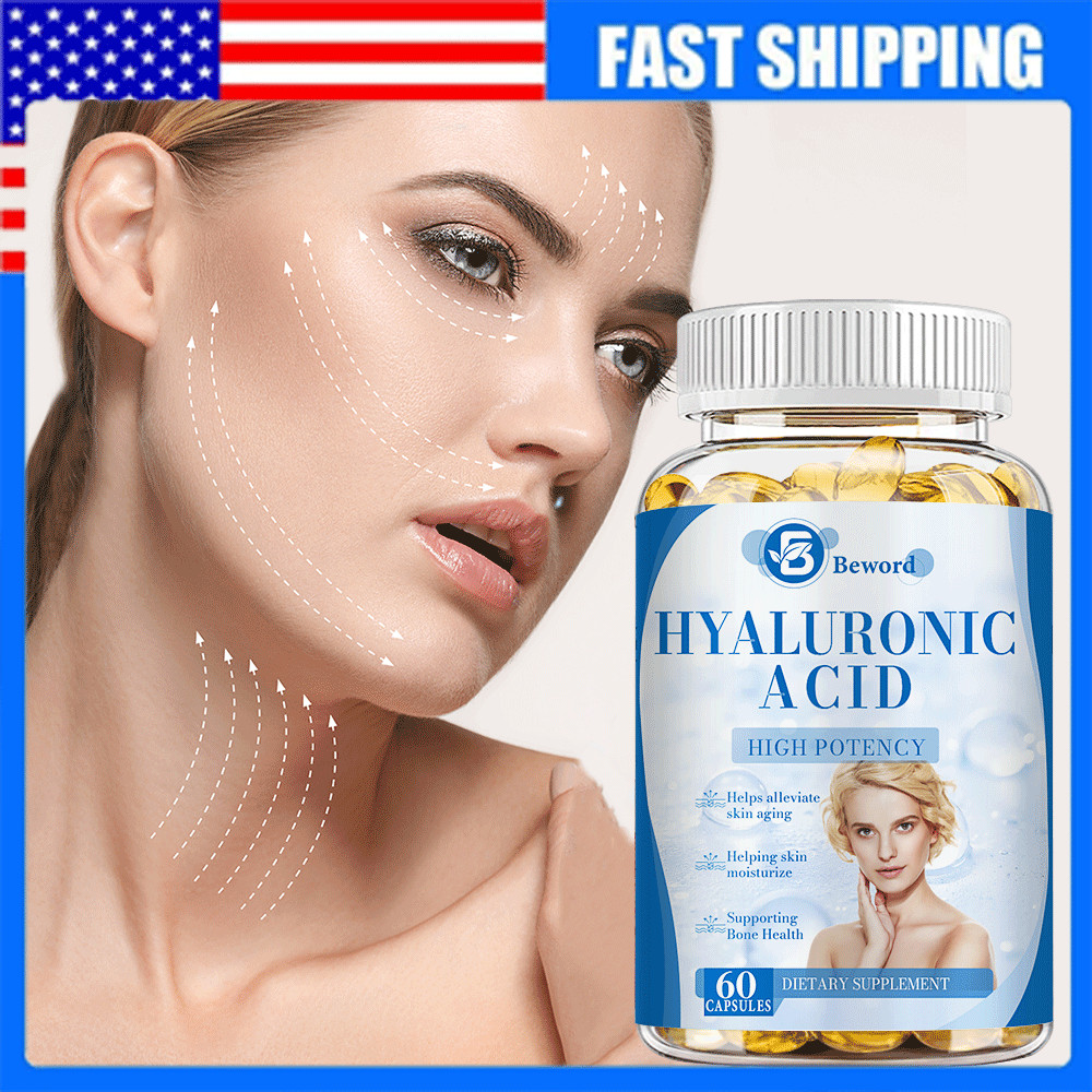 Hyaluronic Acid Anti Aging Hydrating Capsules Wrinkles Fine Lines Joint Health