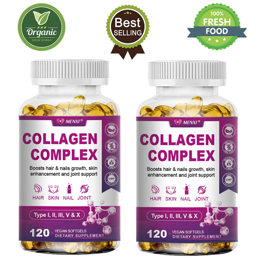 240PCS Collagen Multi-Type Capsules – Tendon Repair Aid & Wrinkle Reduction