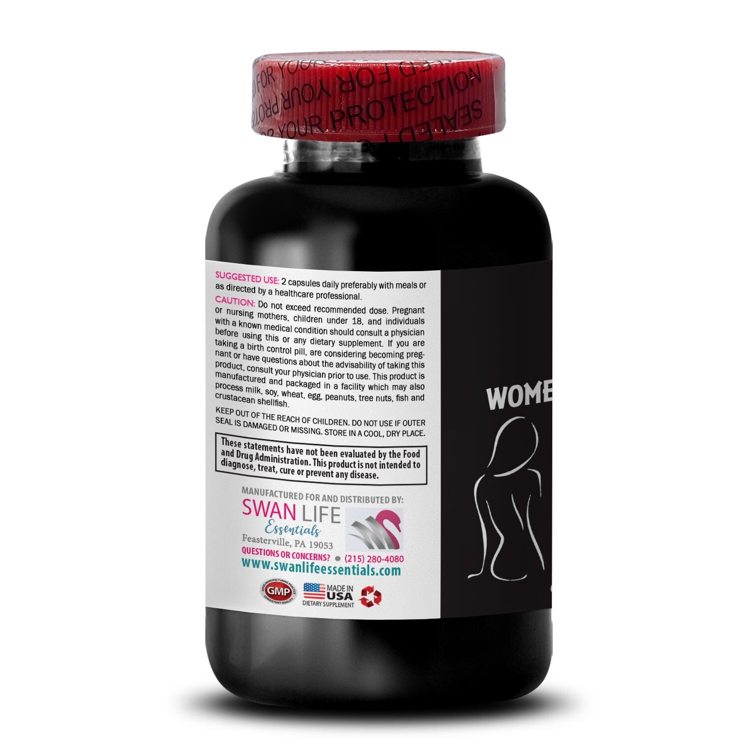 Red Raspberry Powder – WOMEN’S SUPPORT COMPLEX – Herbal Menopause Remedies 2 Bot
