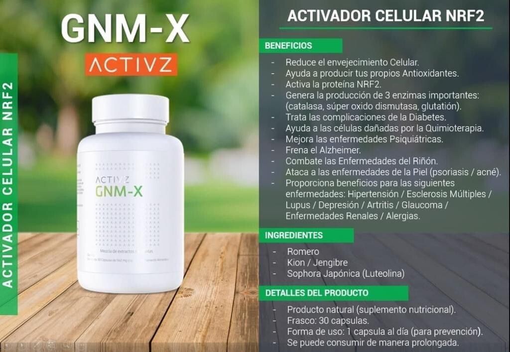 ACTIVZ GNMX 30 Capsules + Small Portable Pill Box with Keychain