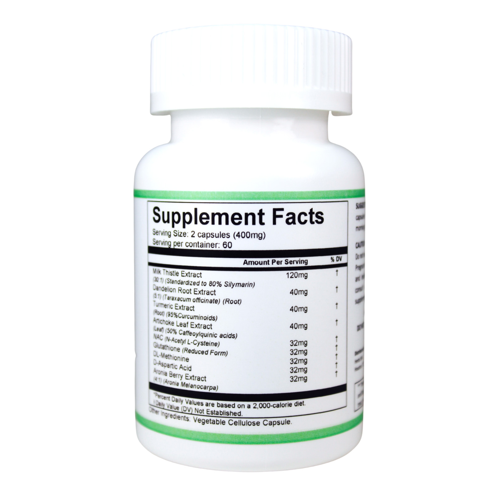 HEPATIC SYSTEM CLEANER, 120 Capsules, Milk Thistle and Dandelion, Repair Liver.