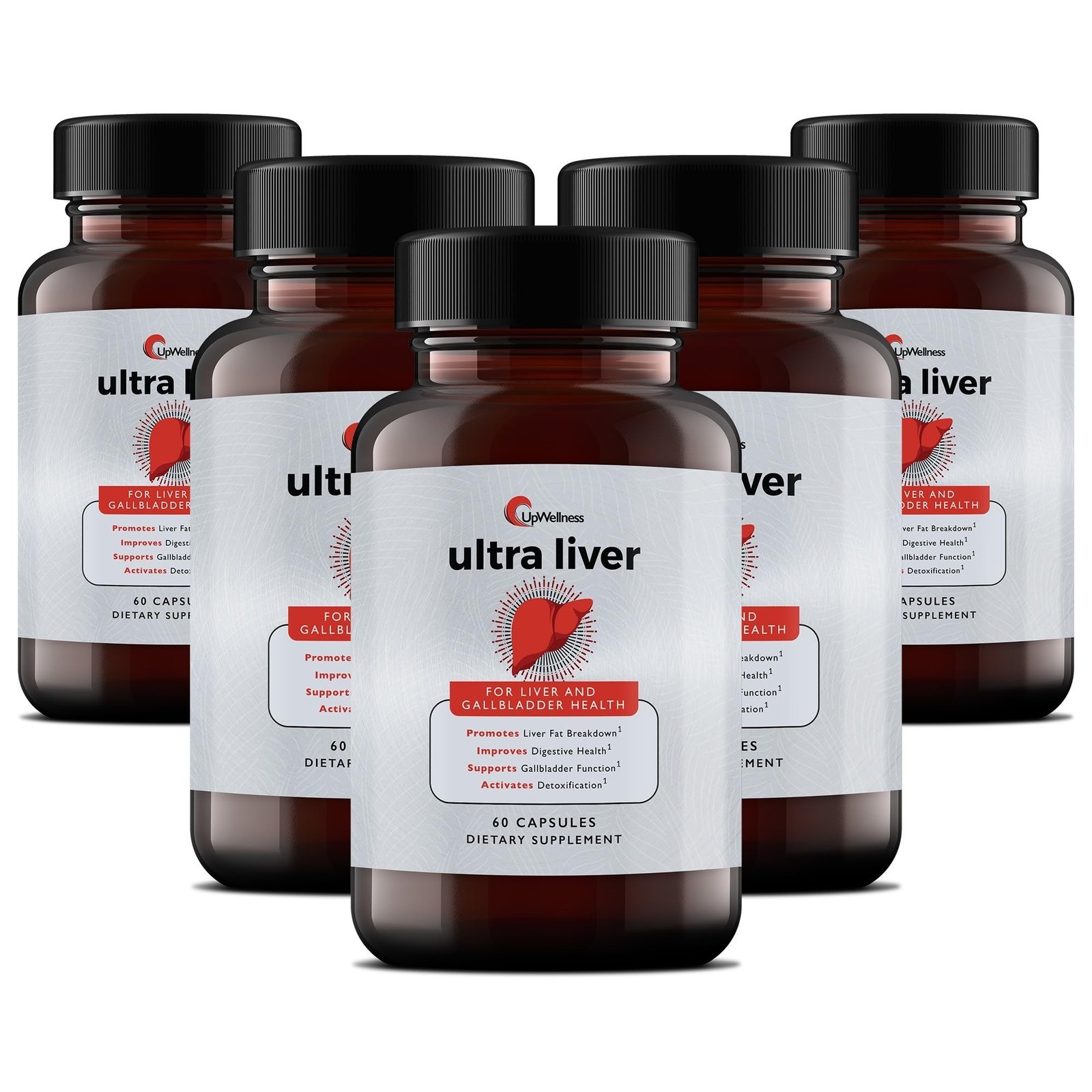 5X UpWellness Ultra Liver Supplement for Liver Support and Gallbladder Support