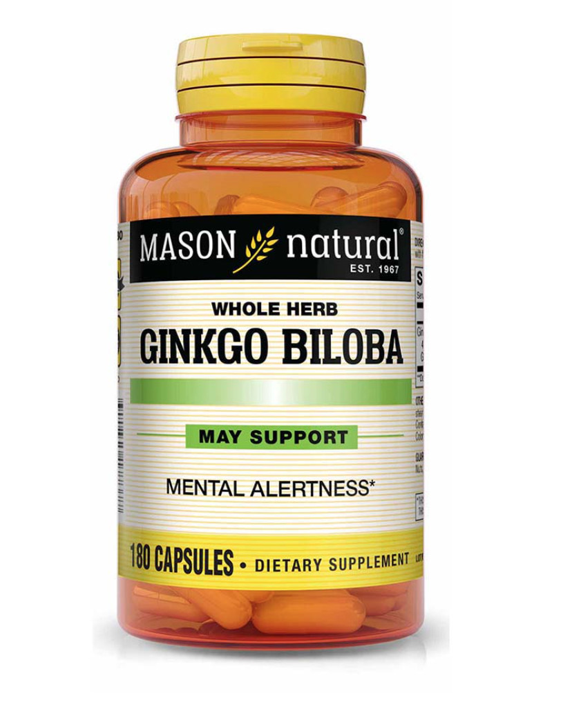 Mason Vitamins Ginkgo Biloba, Capsules, 180 Ct