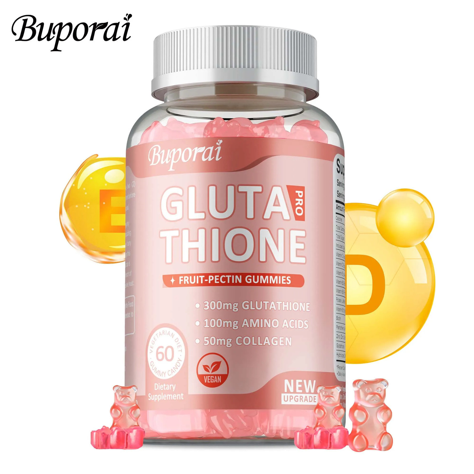 Glutathione 60pcs – Antioxidant, Anti-aging, Smooth and Firm Skin, Skin Health