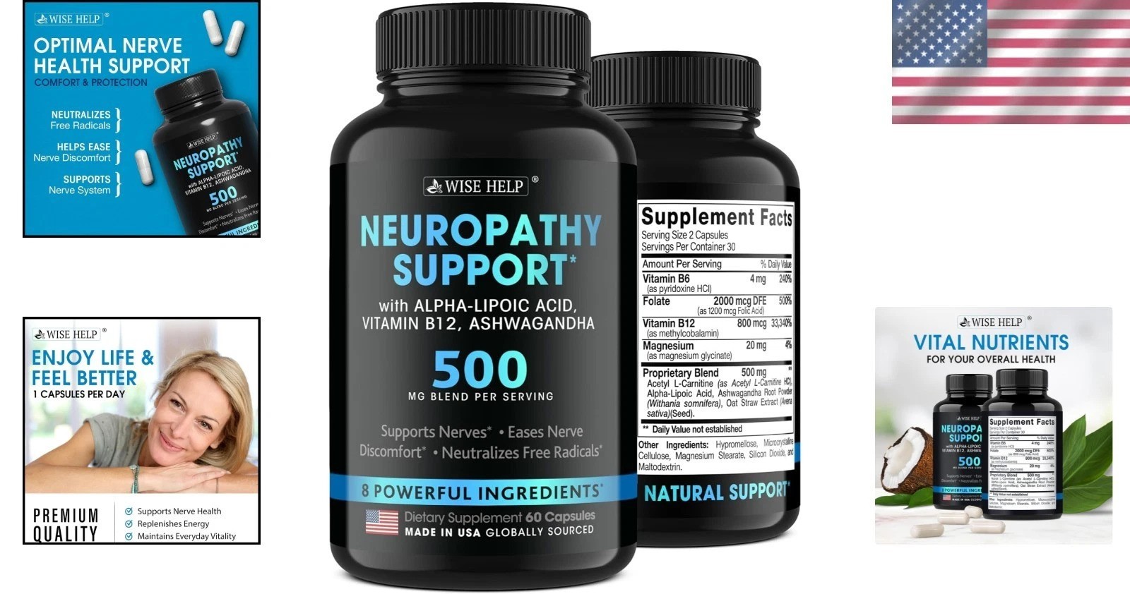 Scientifically Formulated Neuropathy Relief – 60 Natural Capsules for All Ages
