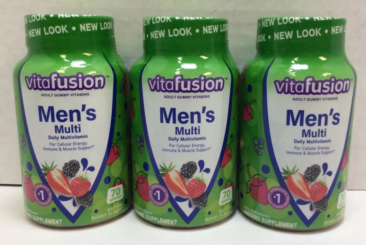 Vitafusion Men’s Multi Daily Multivitamins, 210 Gummies, EXP 07/2024