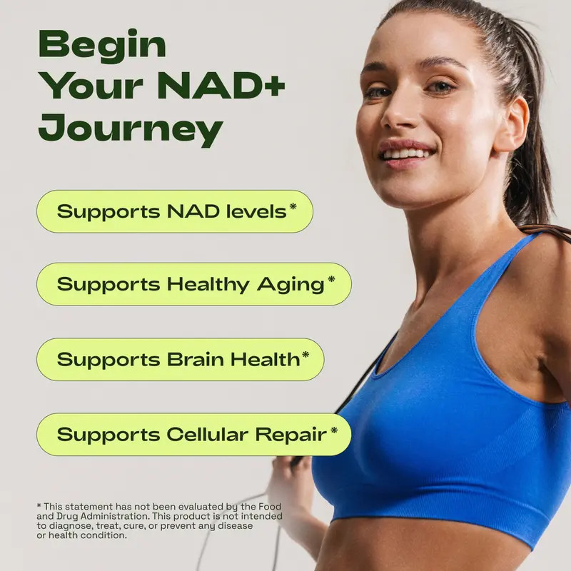 NAD+ Supplement 250mg Per Serving, 60 Capsules 30-Day Supply, Cata-Kor Advanced